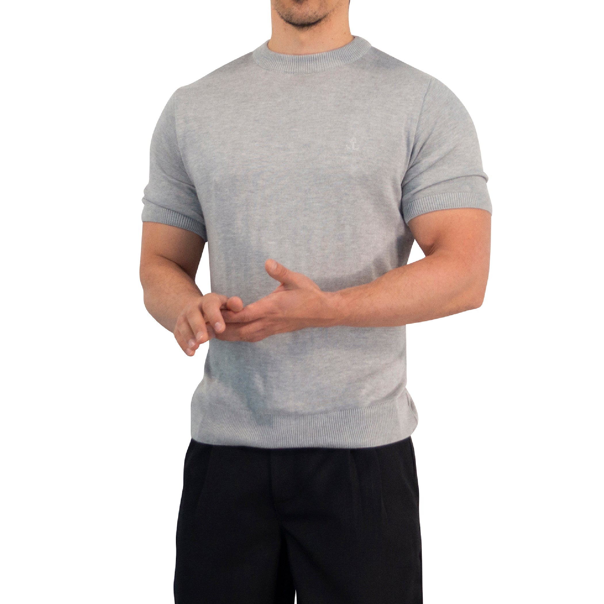 Zipped Short Sleeve Polo Full Black