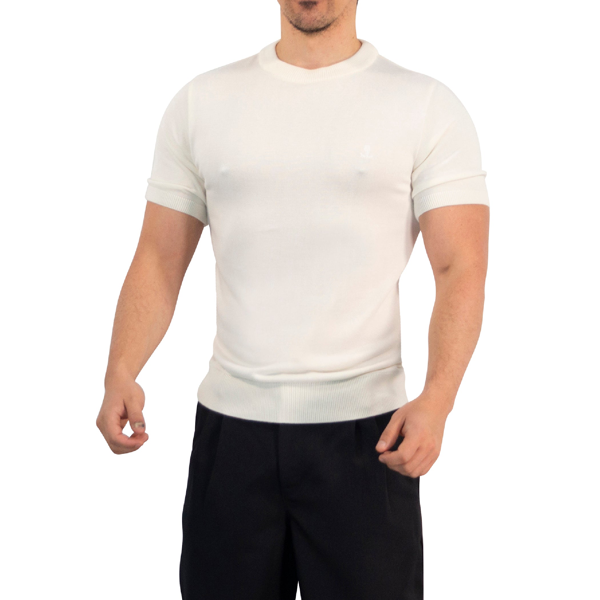Zipped Short Sleeve Polo Full Black