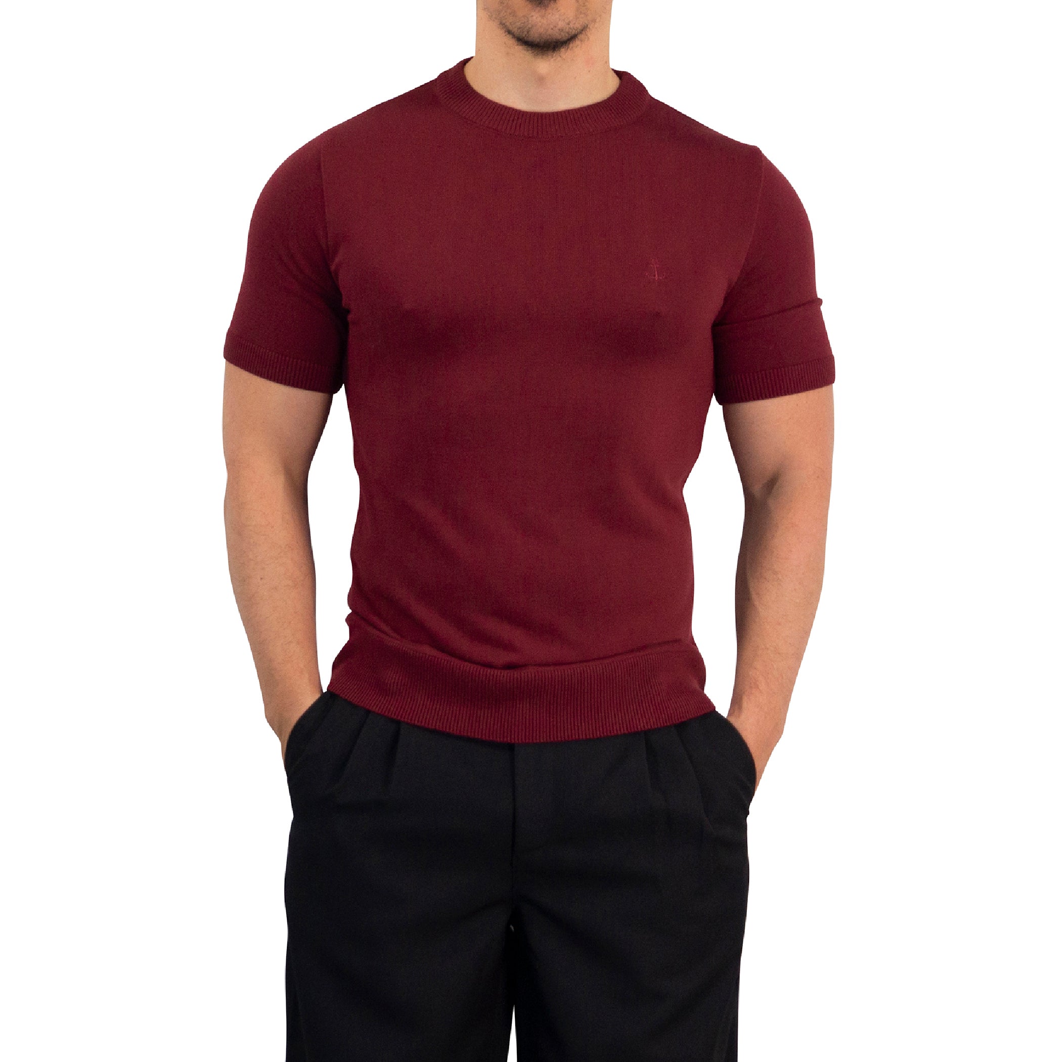 Cruise Knitted Shirt Bambú Merlot