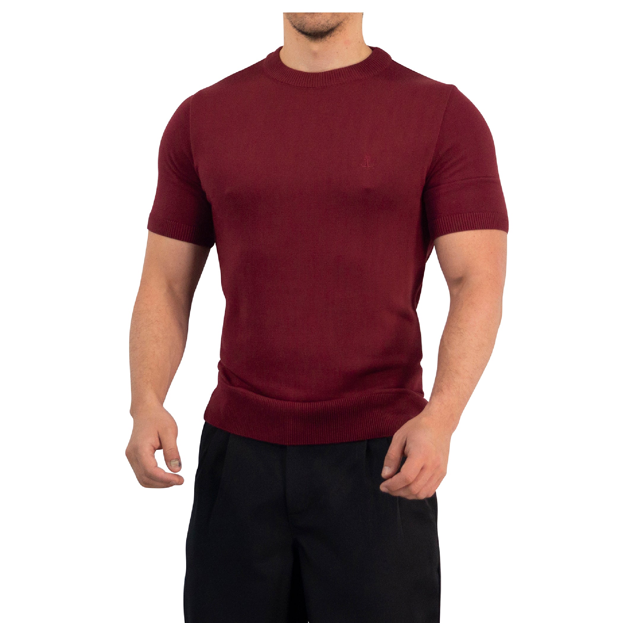 Cruise Knitted Shirt Bambú Merlot