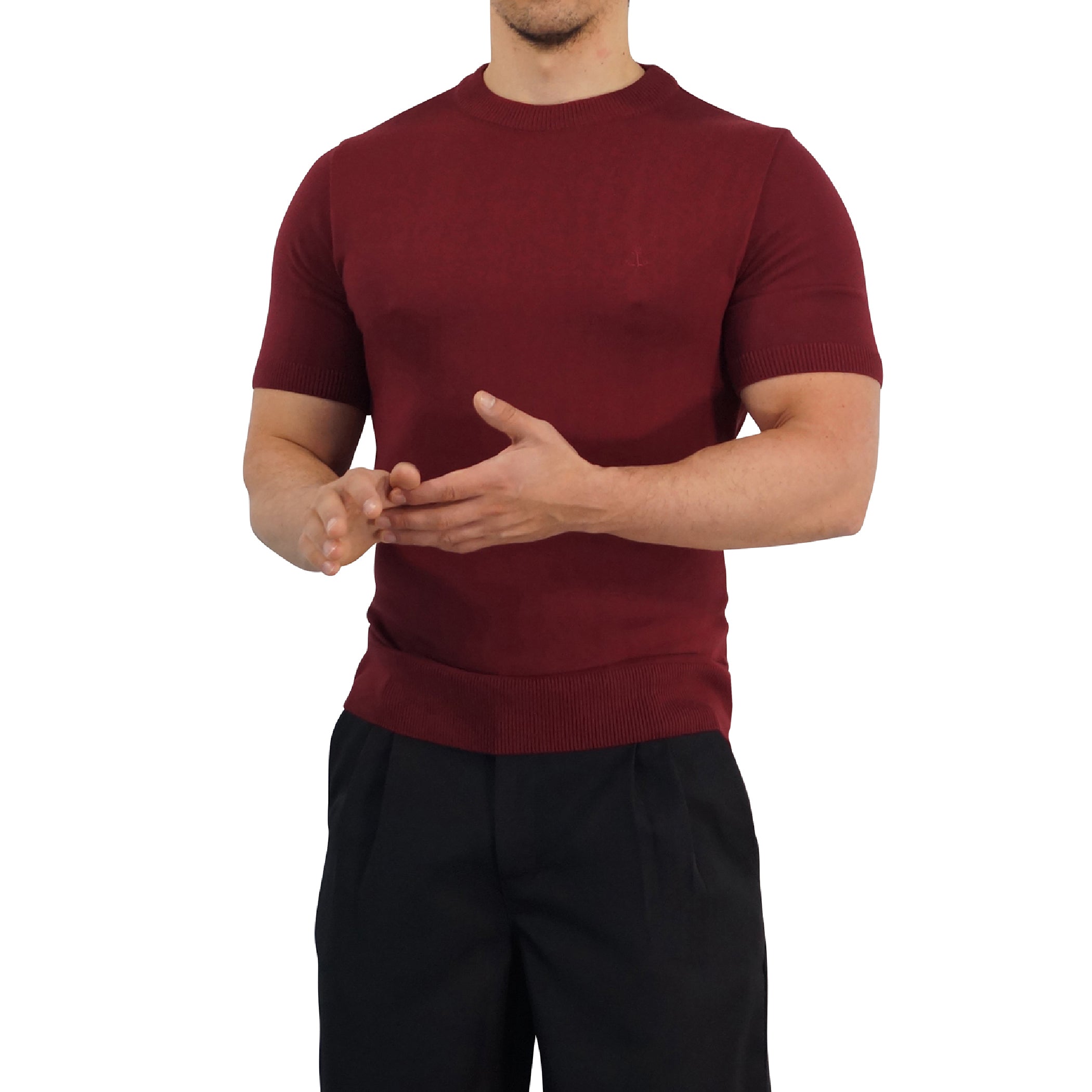 Cruise Knitted Shirt Bambú Merlot