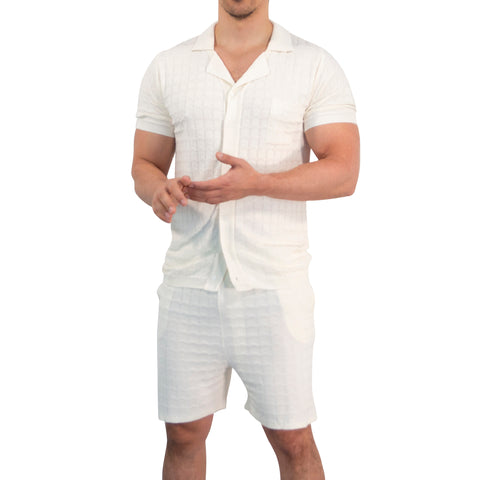 Havana Knitted Shirt Bambú Raw White