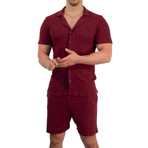 Havana Knitted Shirt Bambú Merlot