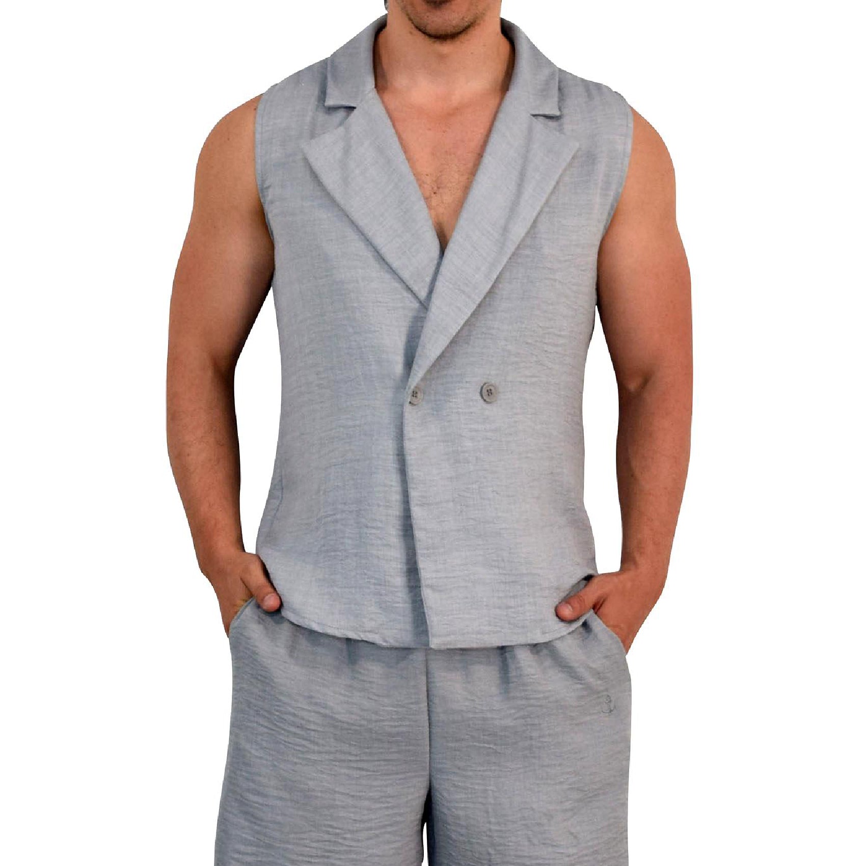 Mythos Vest Stone Gray Outfit Pack