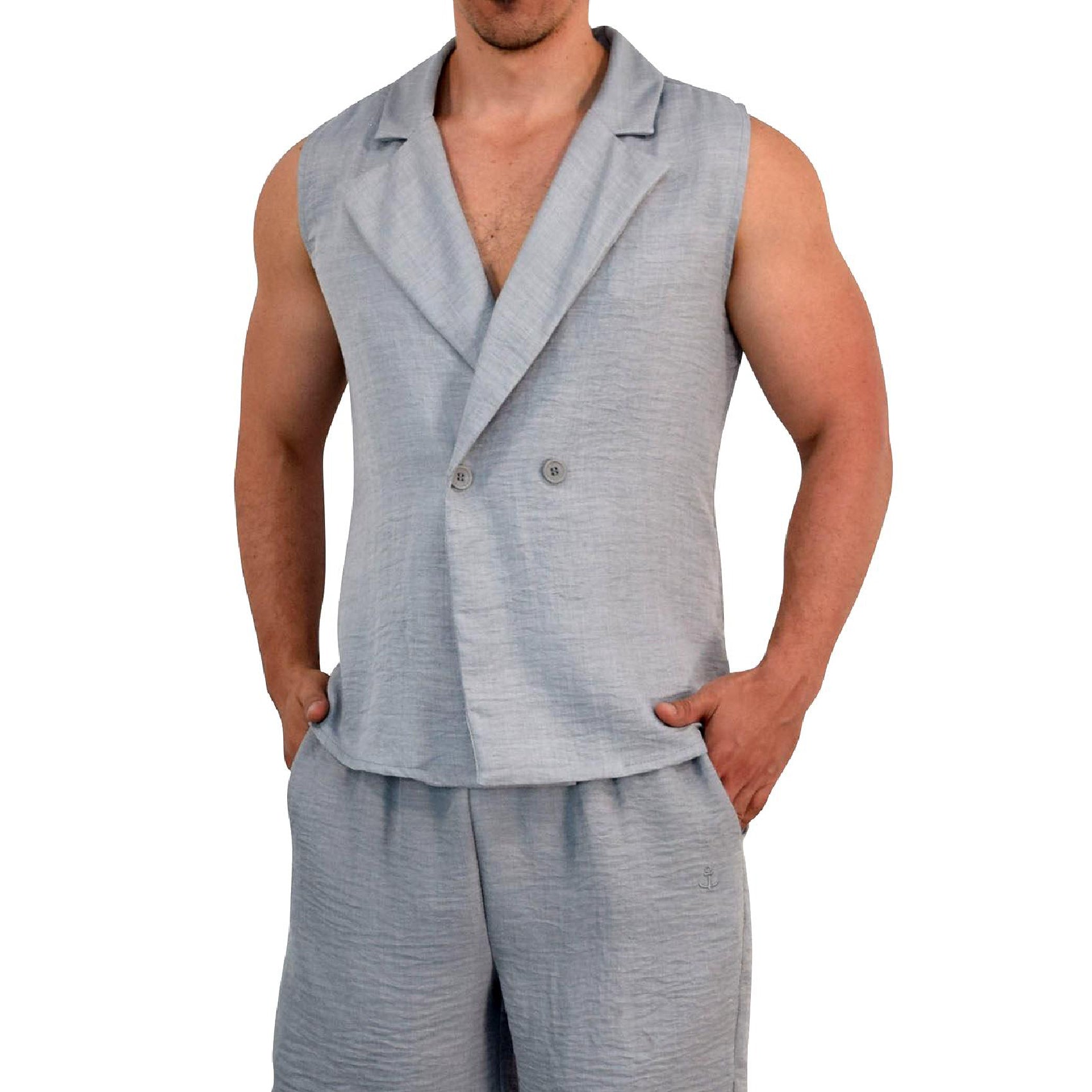 Mythos Vest Stone Gray Outfit Pack