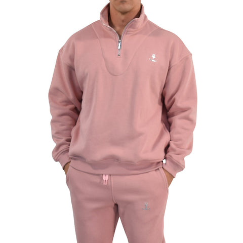 Fleece Pullover Hoodie Offline Mode Pink