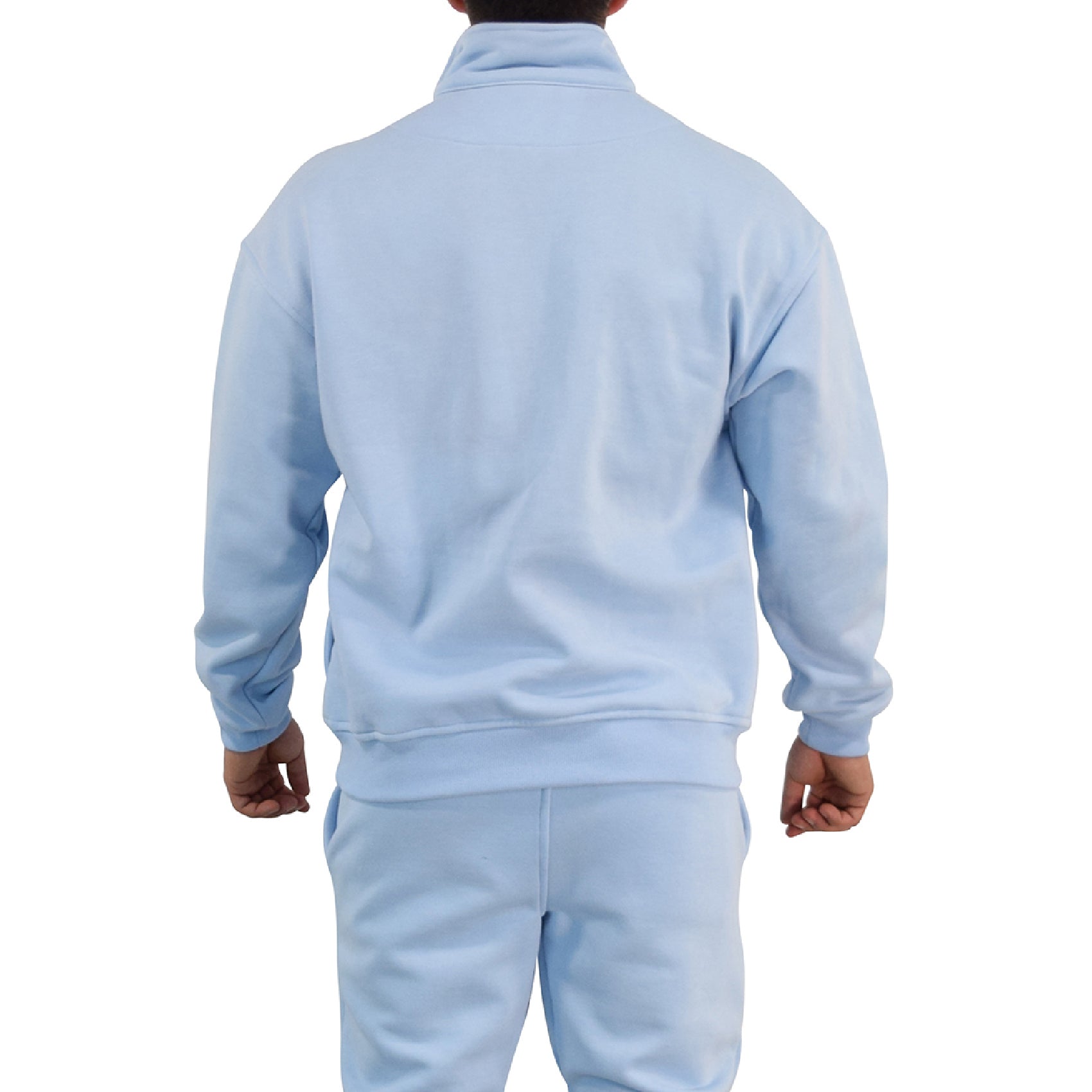 Fleece Pullover Hoodie Offline Mode Aegean Blue