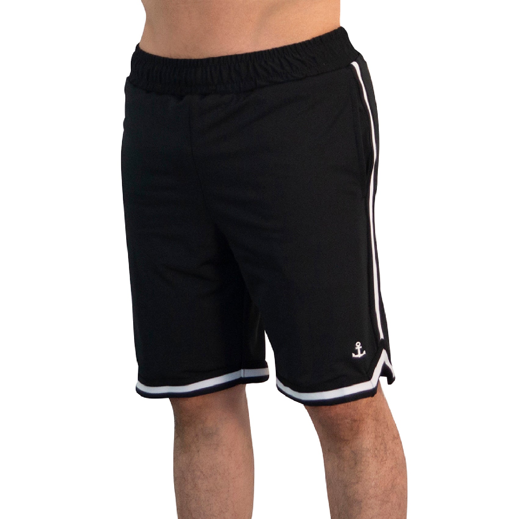 Mesh Short Mamba State Black Anchor Logo