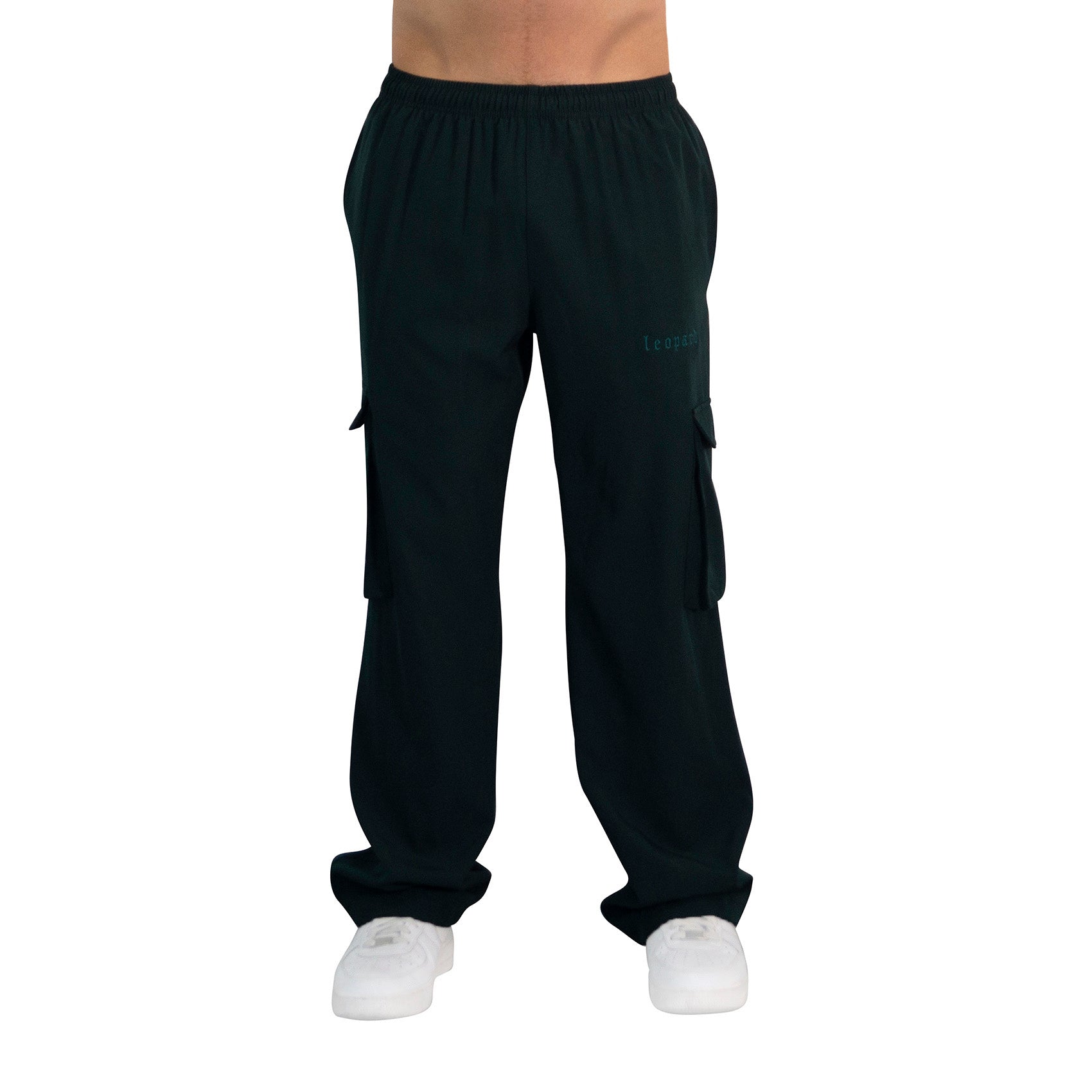 Parachute Cargo Track Pants Jogger Trouser Dark Green