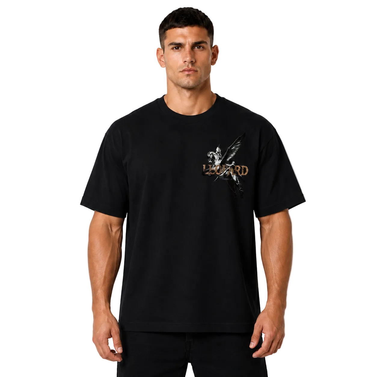 Tshirt Boxy | Oversized Mythic Stallion Black