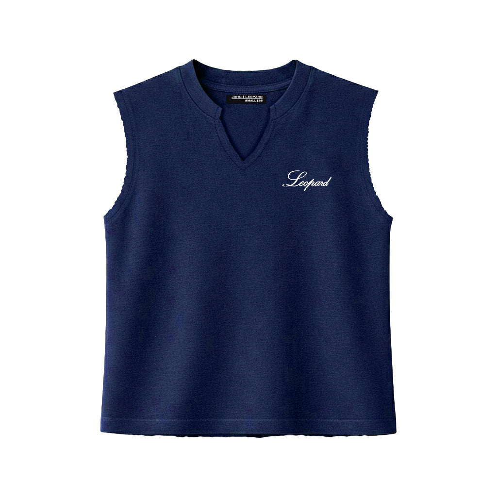 Playera Sleeveless Boxy | Signature Series Navy