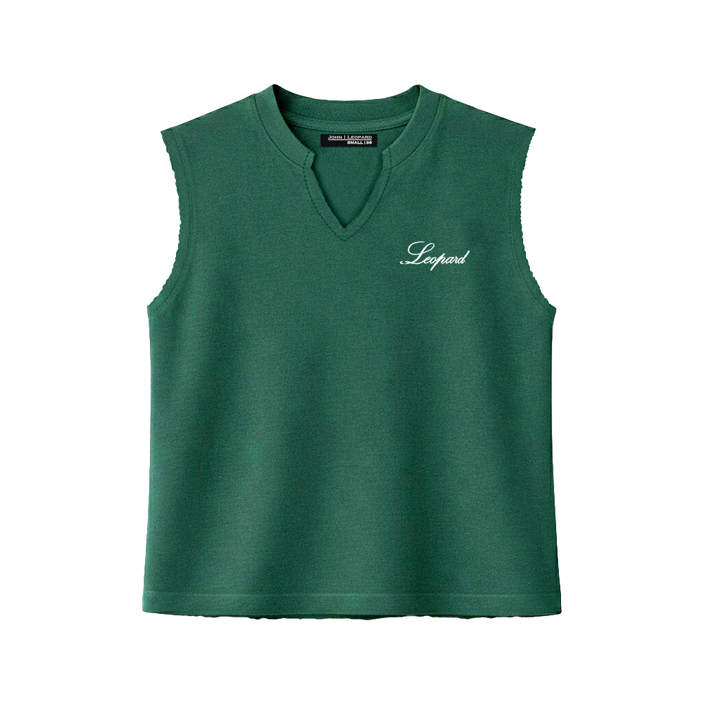 Playera Sleeveless Boxy | Signature Series Dark Green