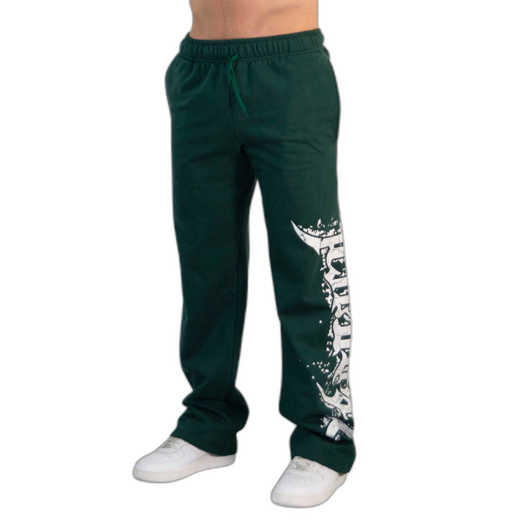 Jogger Straight Fit Dark Series Distressed Logo Dark Green