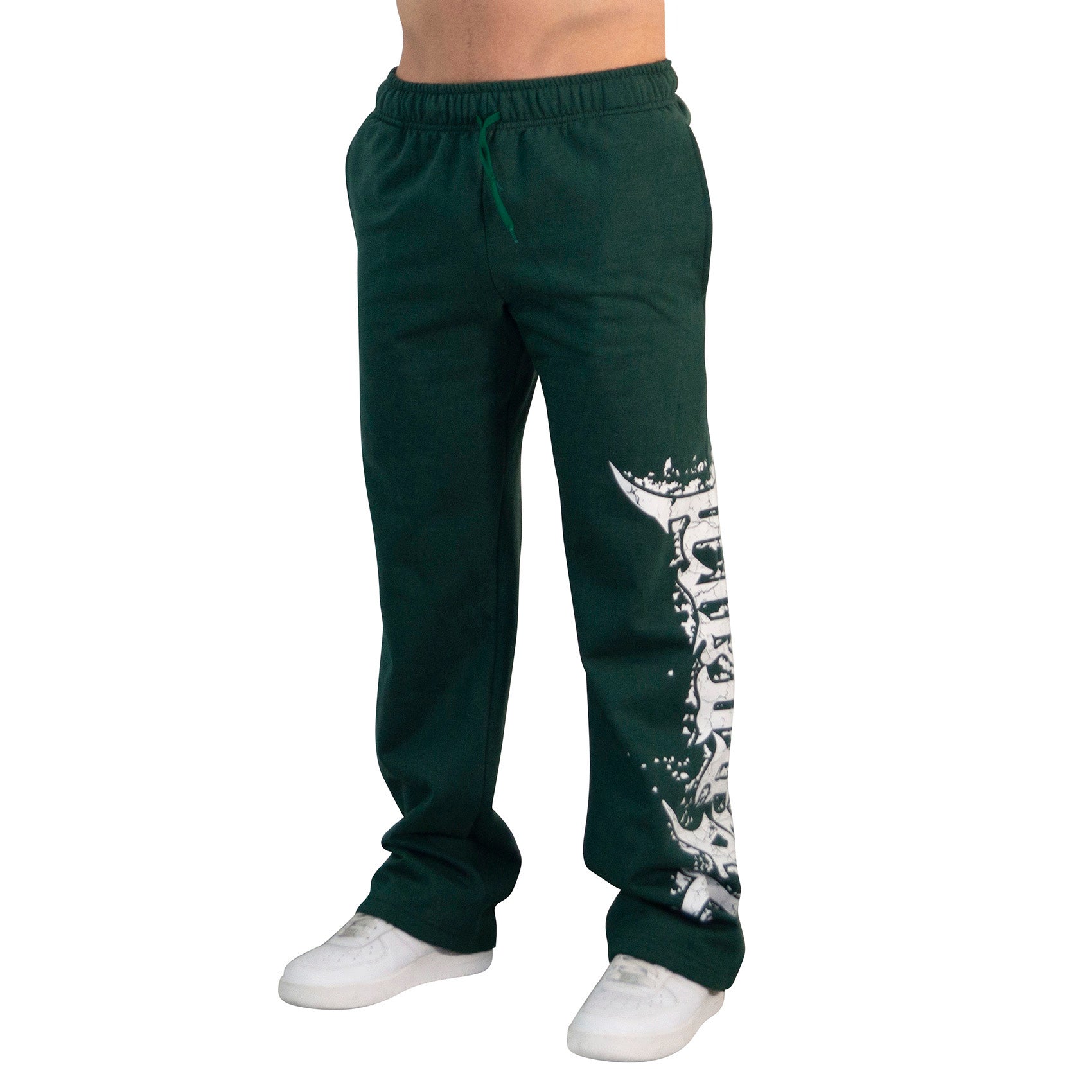 Jogger Straight Fit Dark Series Distressed Logo Dark Green