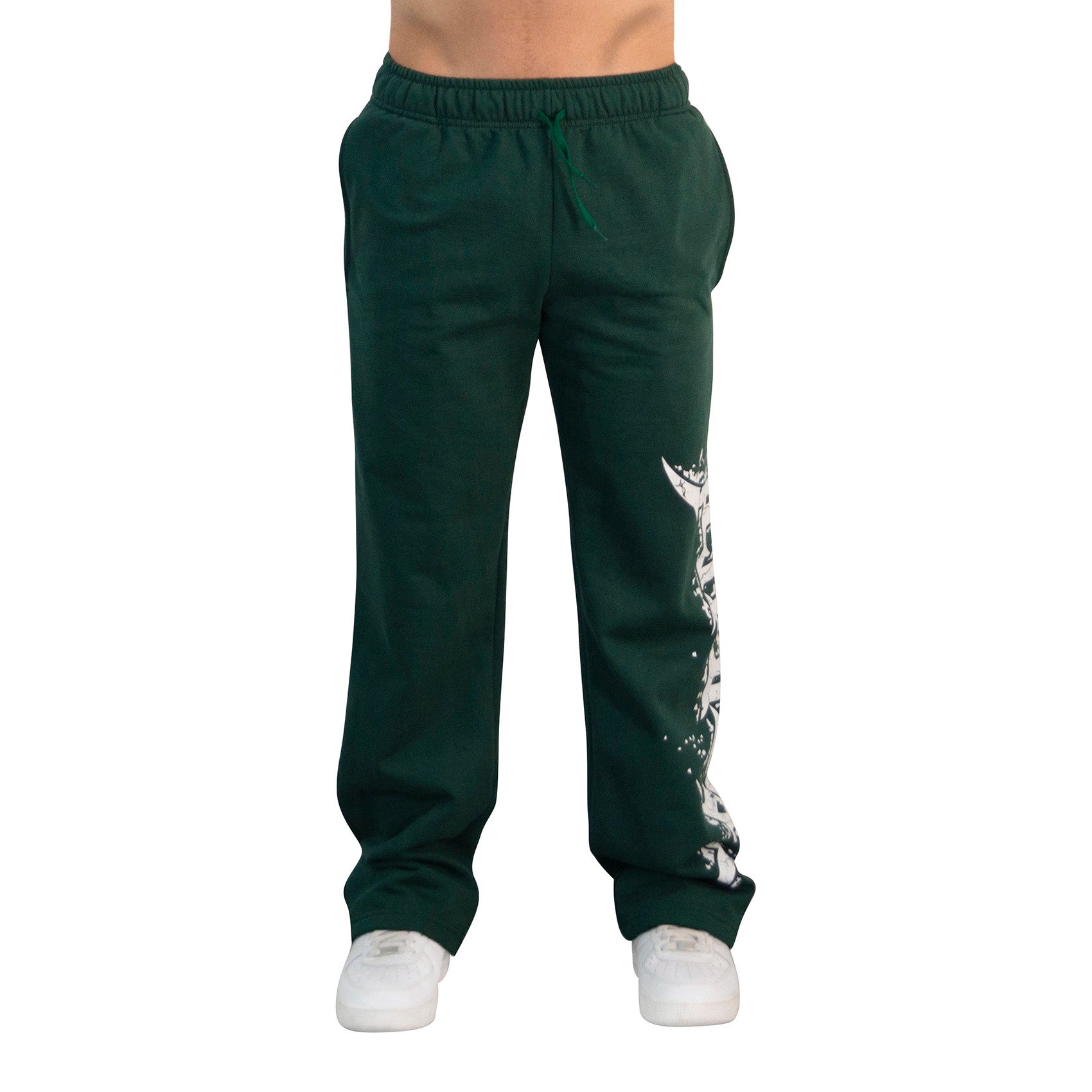 Jogger Straight Fit Dark Series Distressed Logo Dark Green