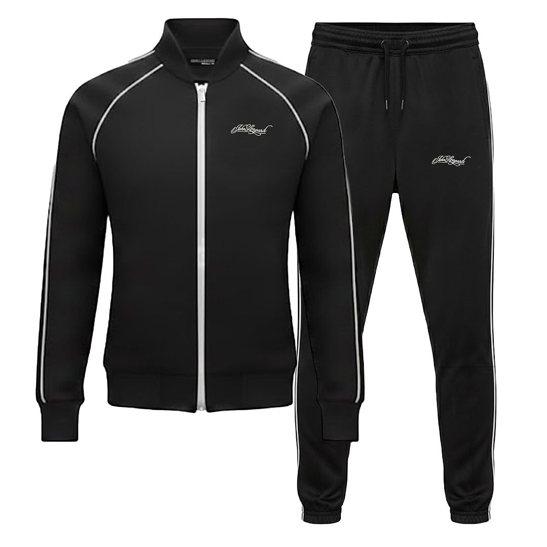 Heritage Tracksuit Black Details White