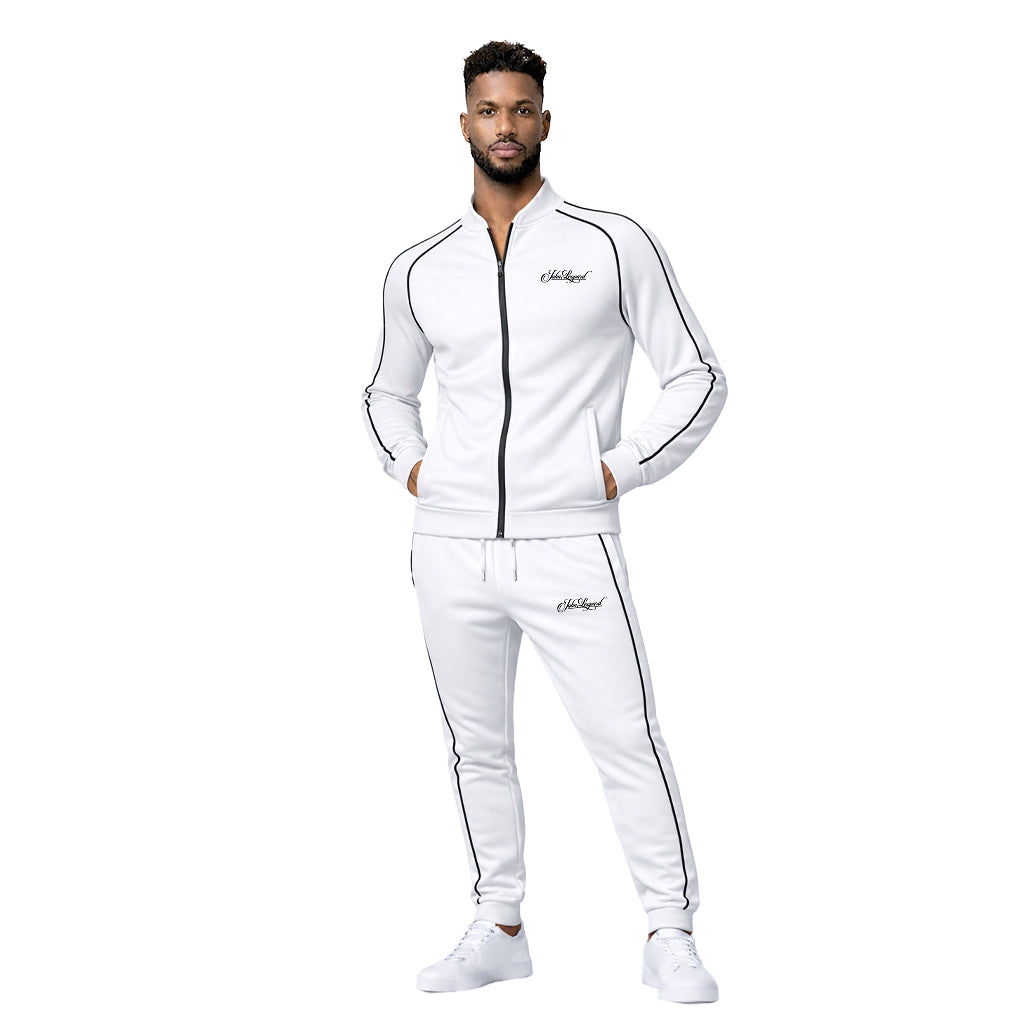 Heritage Tracksuit White Details Black