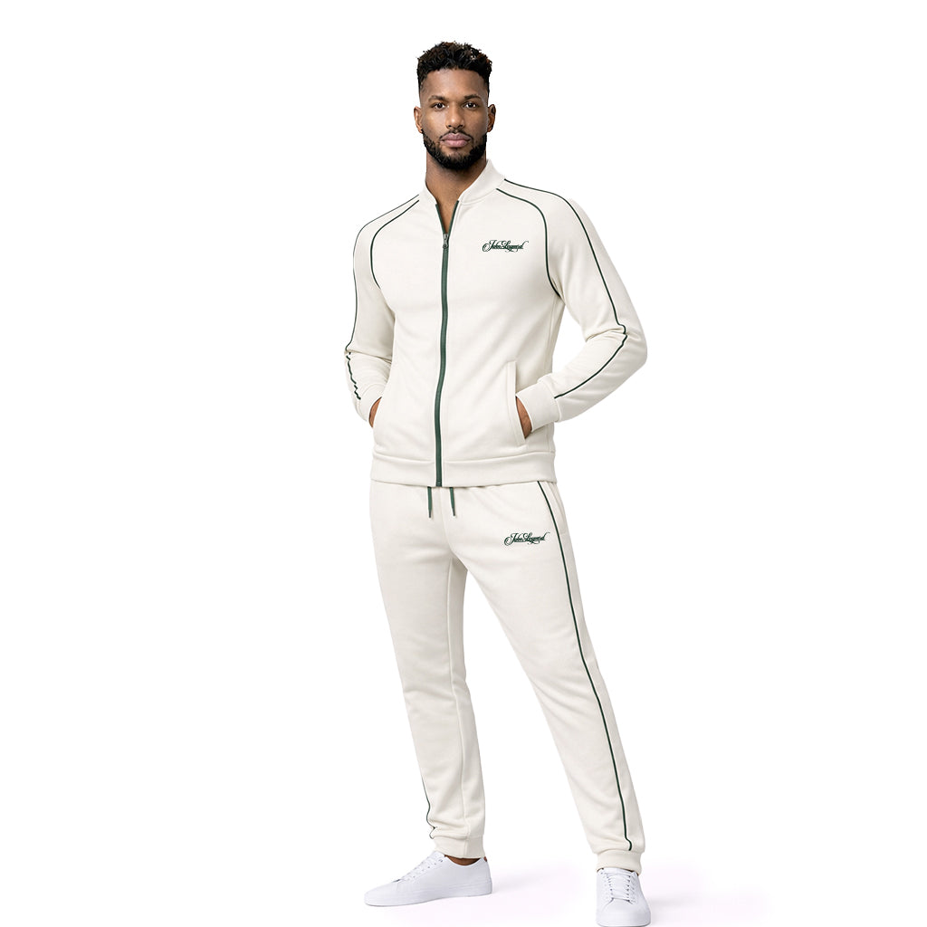 Heritage Tracksuit Off White Details Green