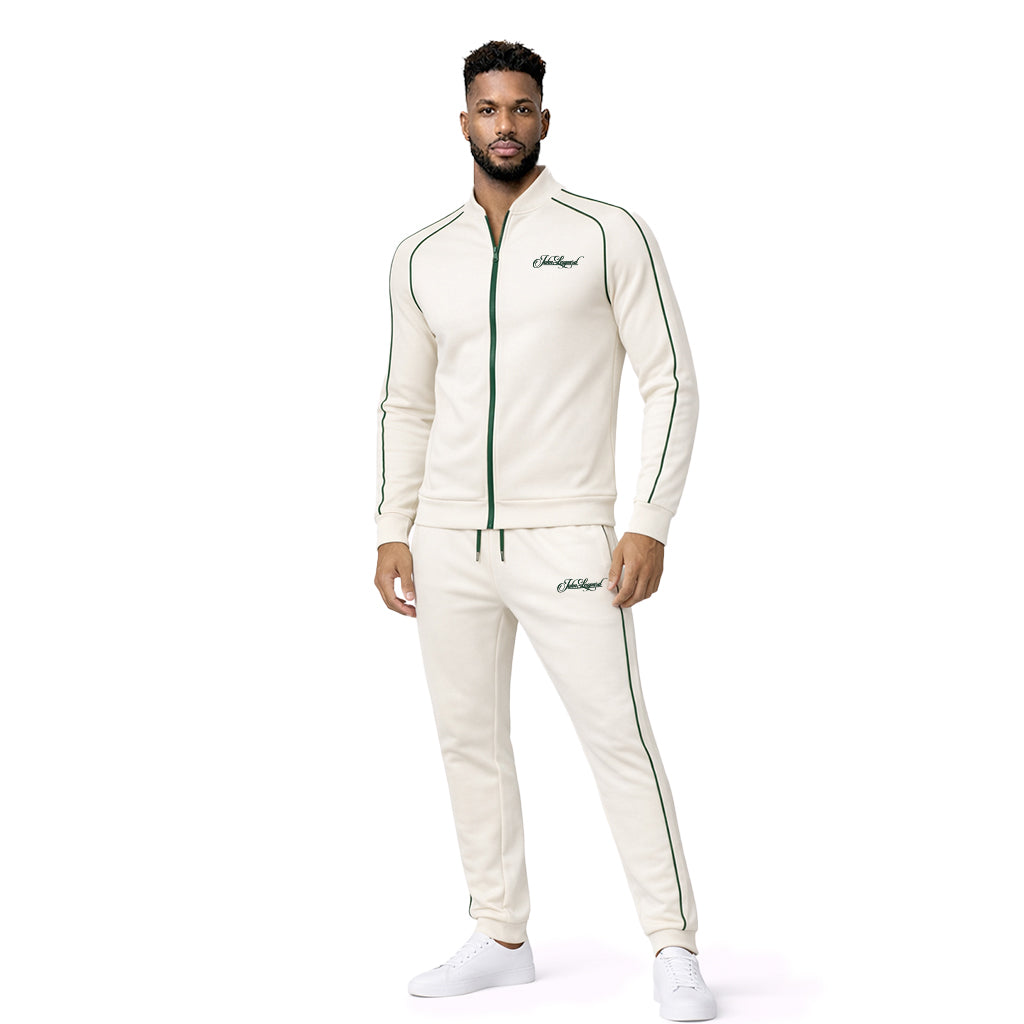 Heritage Tracksuit Off White Details Green