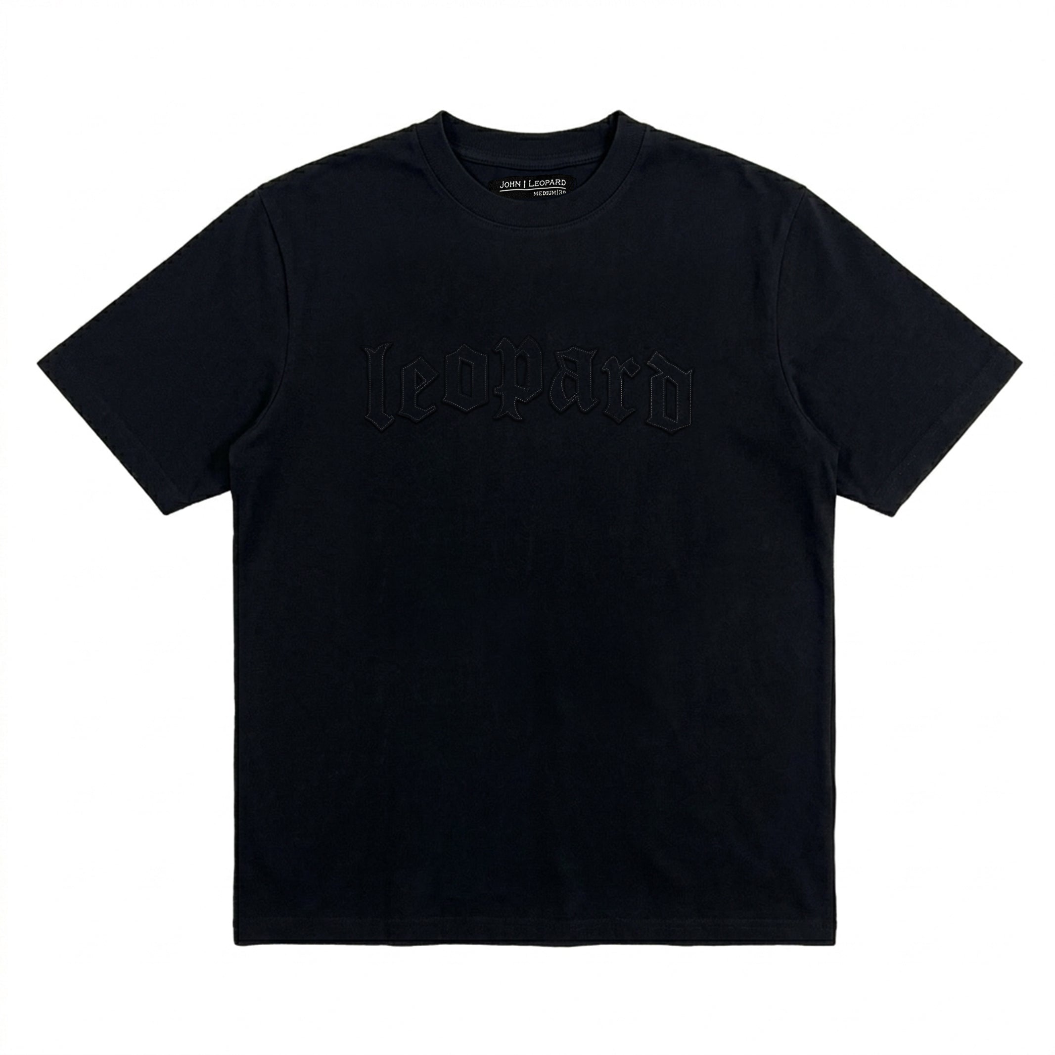 Playera Oversized Tshirt Laser Stitch Black