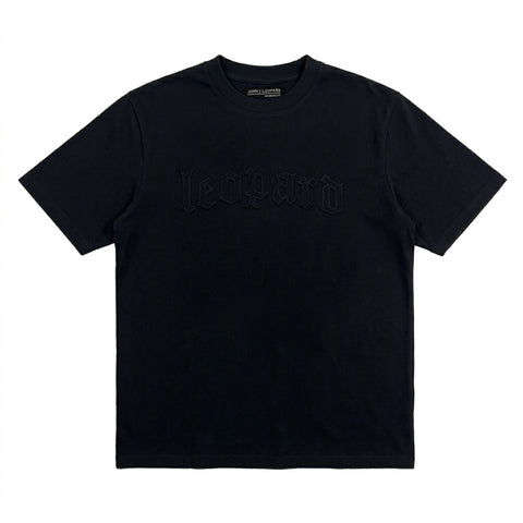 Playera Oversized Tshirt Laser Stitch Black