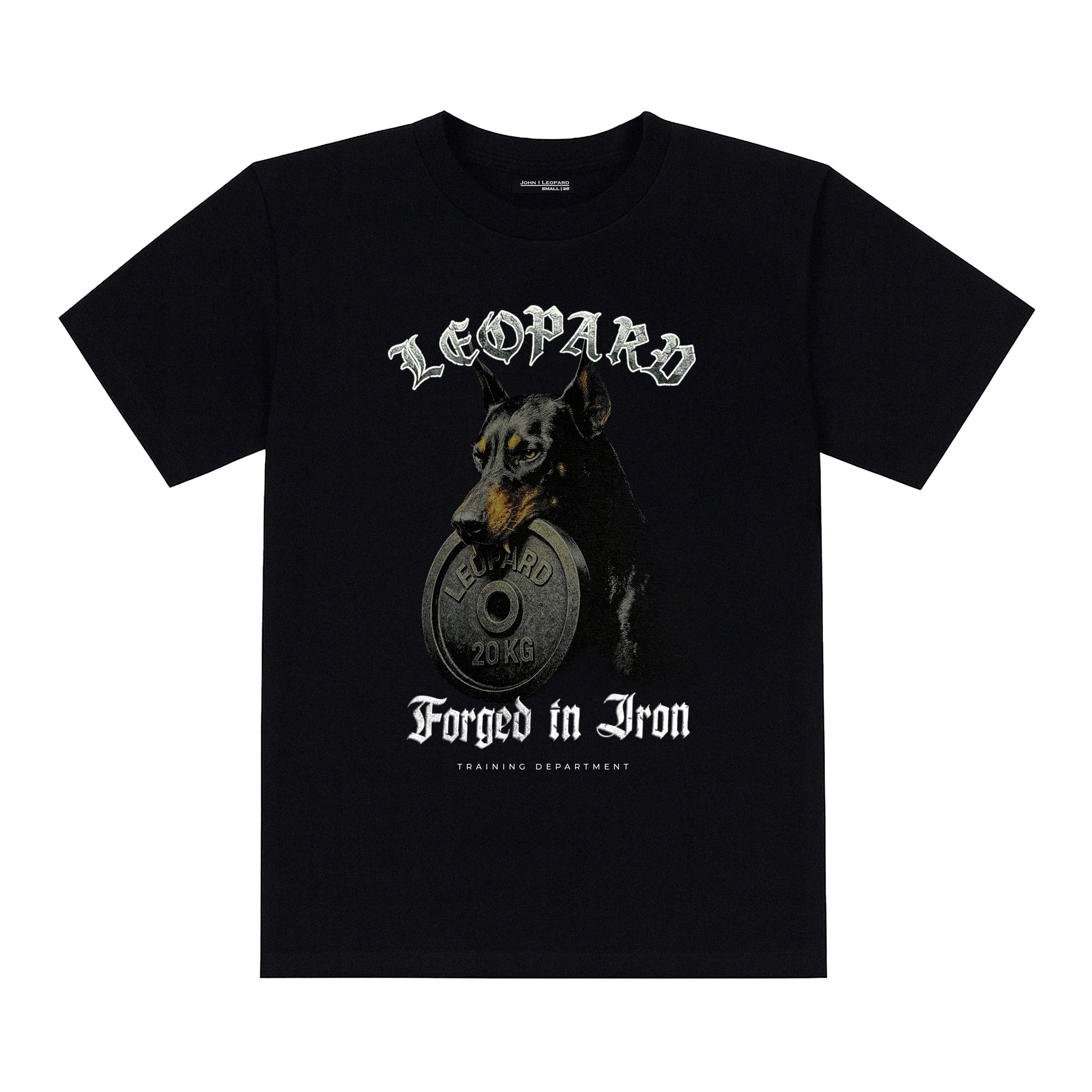 Playera Oversized Tshirt Doverman Forged In Iron