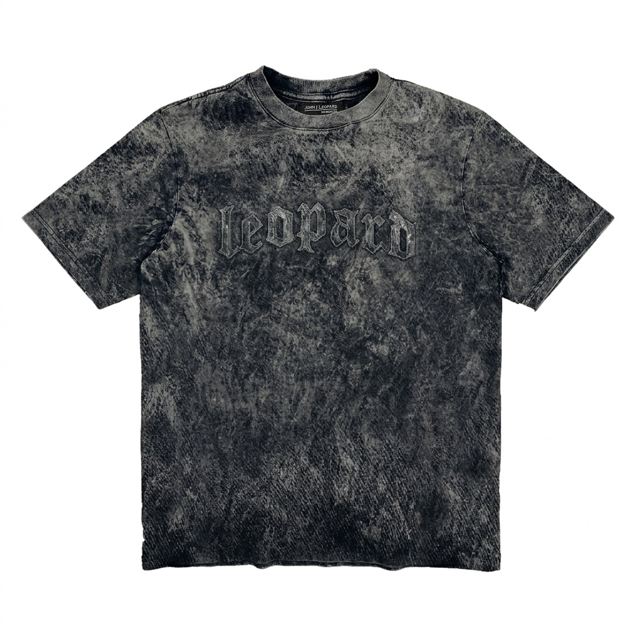 Playera Oversized Tshirt Laser Stitch Acid Black