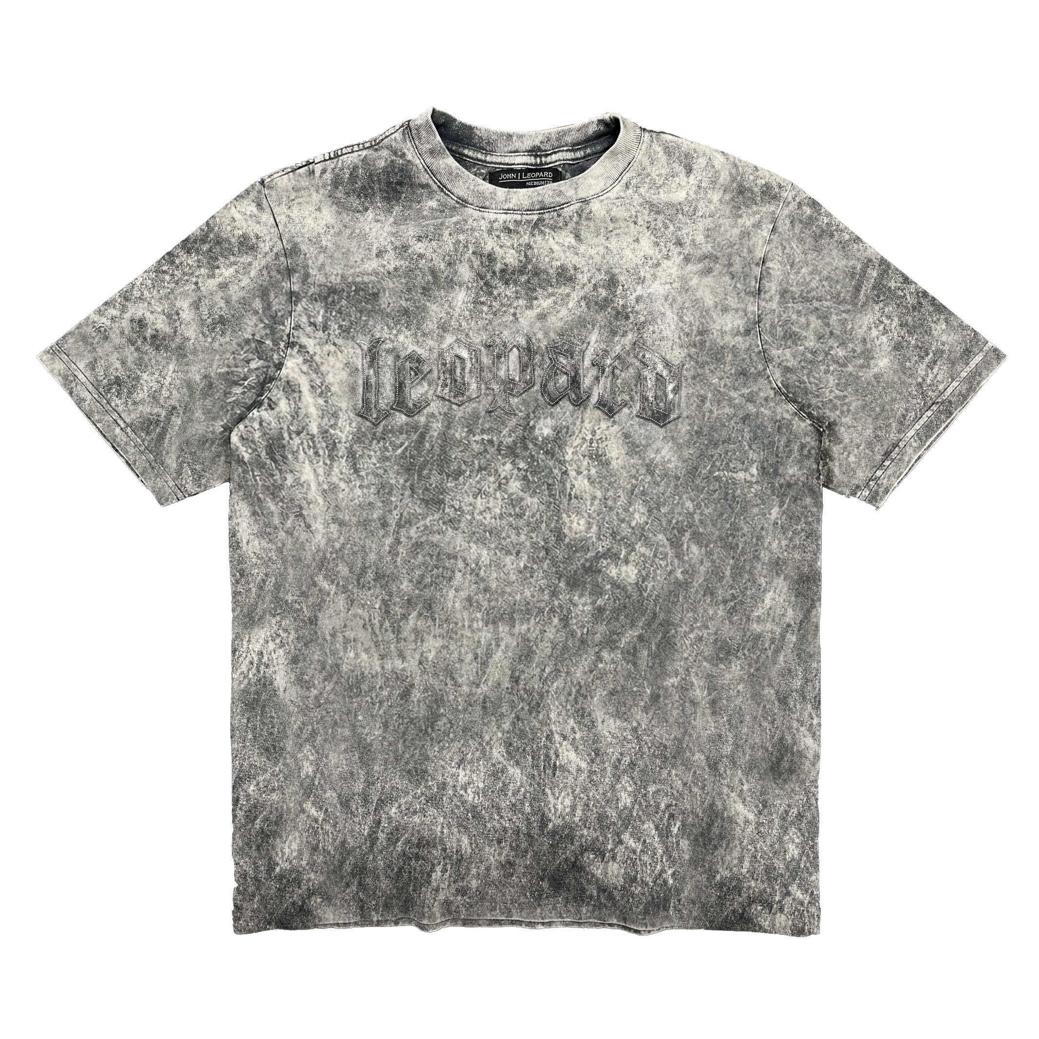 Playera Oversized Tshirt Laser Stitch Acid Gray