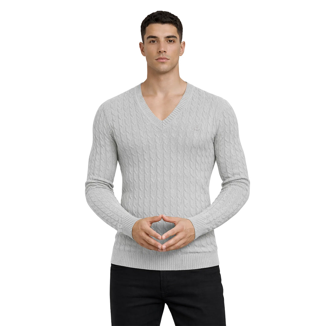 Roll Neck Sweater Light Gray