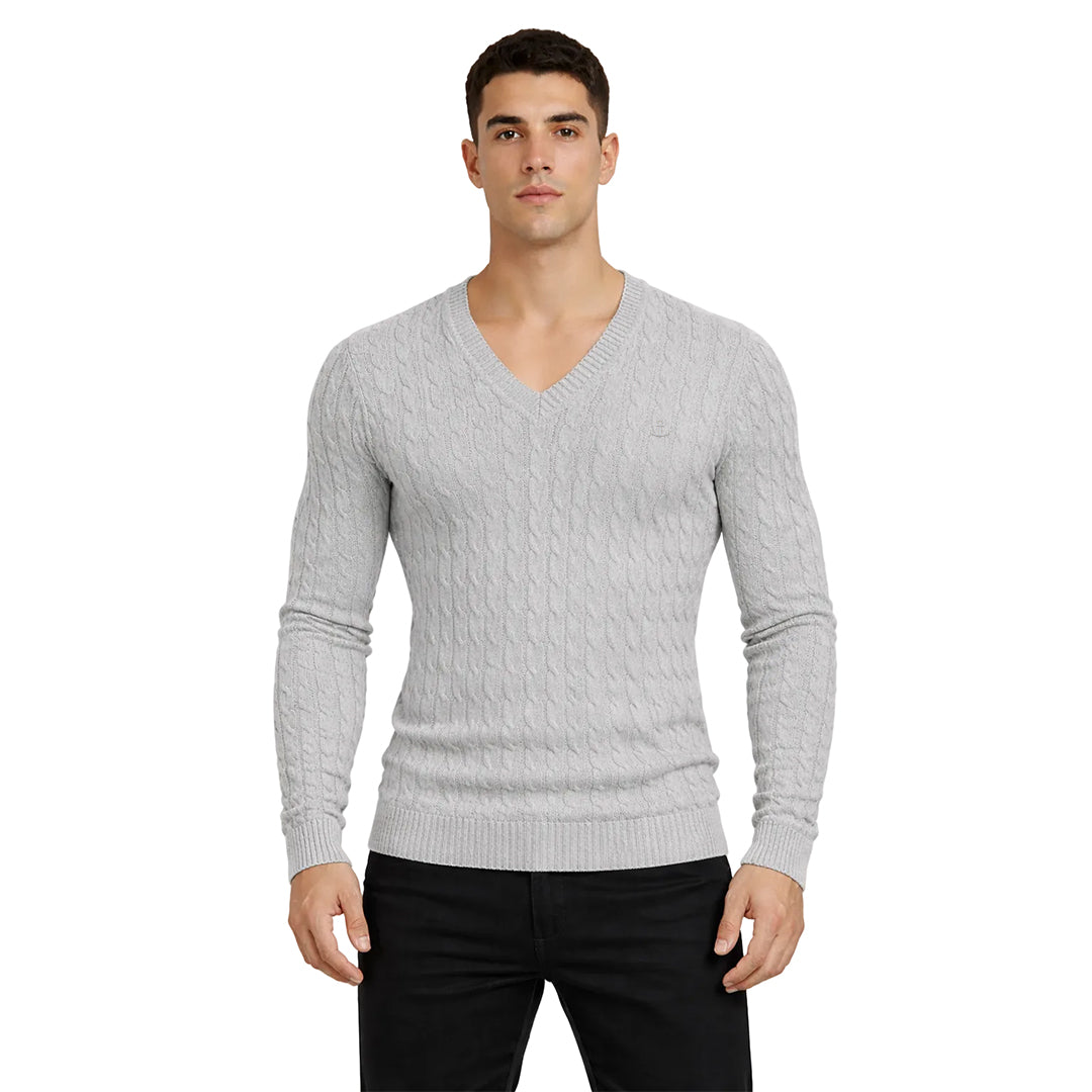 Roll Neck Sweater Light Gray