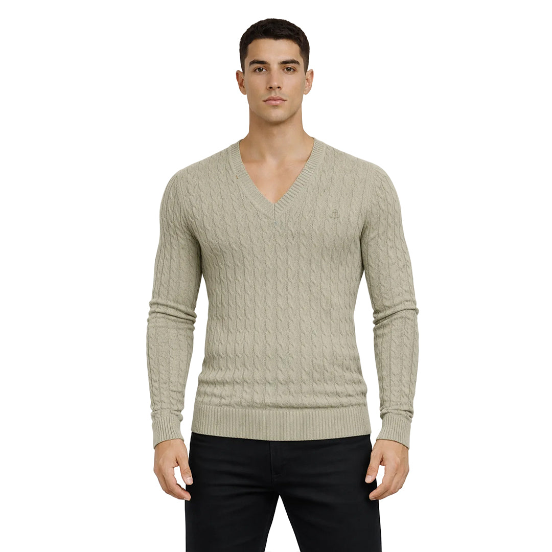 Roll Neck Sweater Light Gray