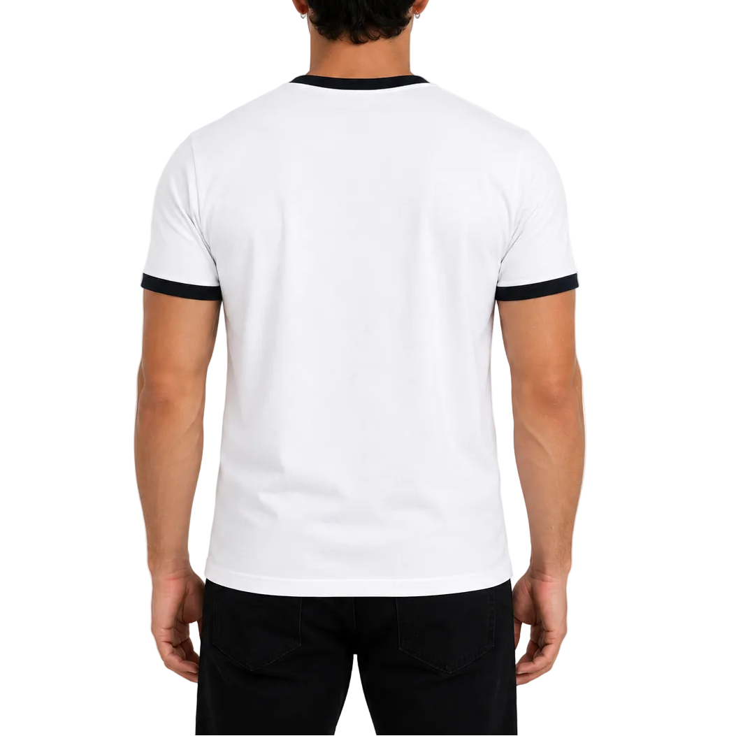 Playera Work Dept. Regular Ringer White