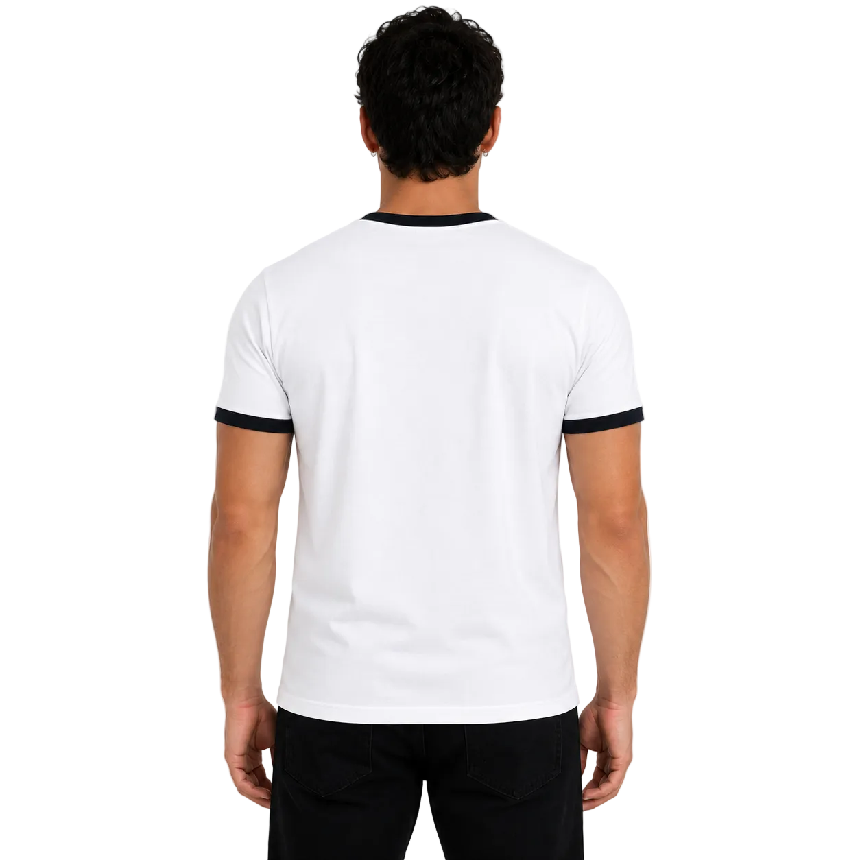 Playera Work Dept. Regular Ringer White