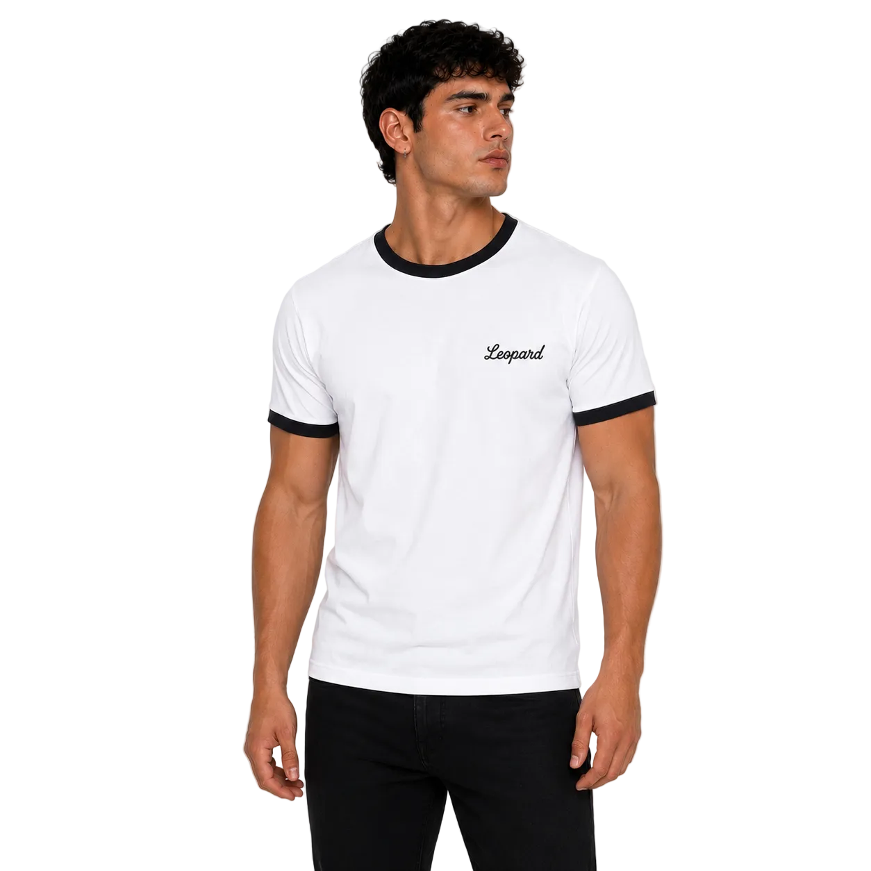 Playera Work Dept. Regular Ringer White