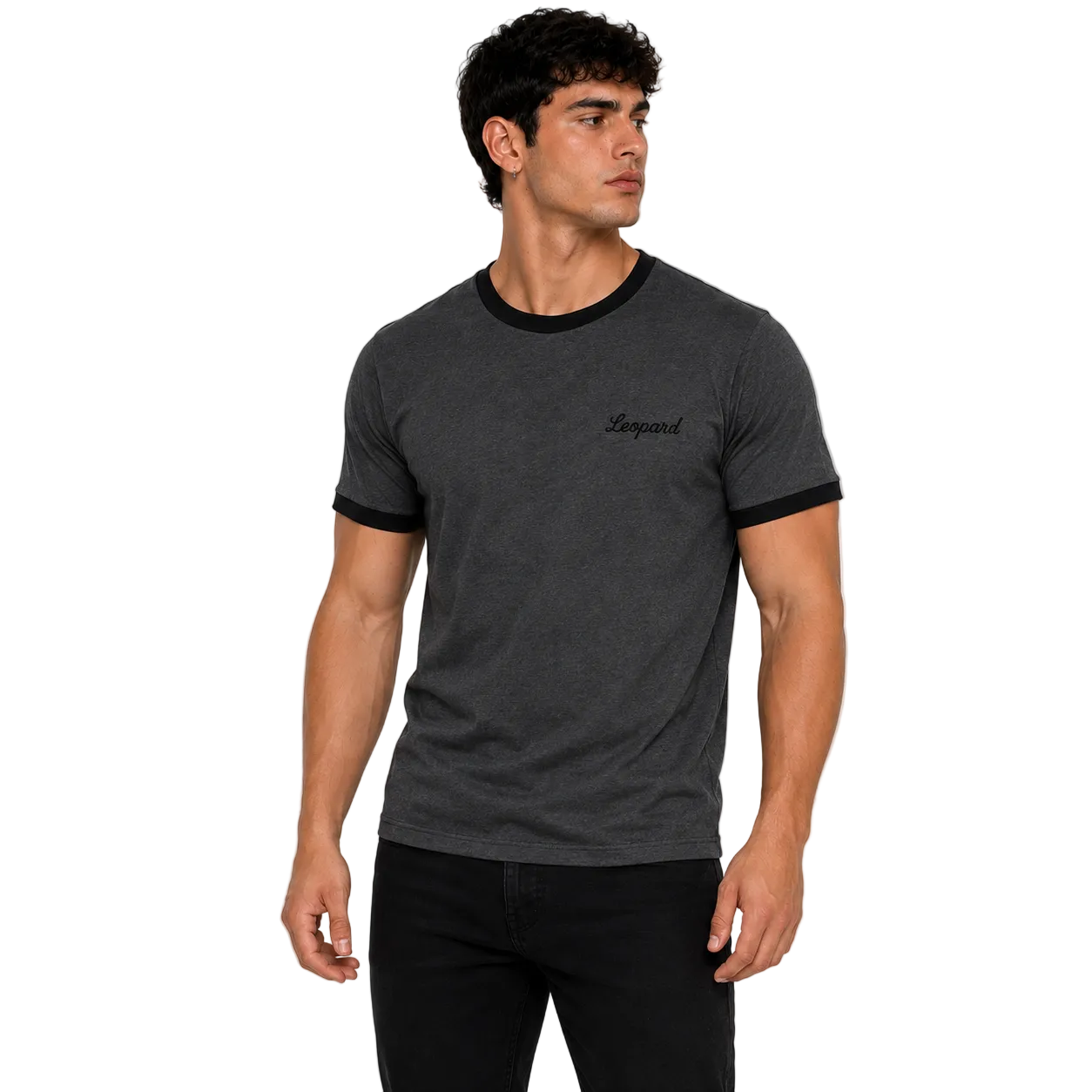 Playera Work Dept. Regular Ringer Oxford