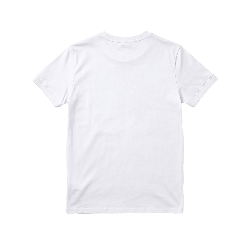 Playera Heritage Logo Slim Ringer White
