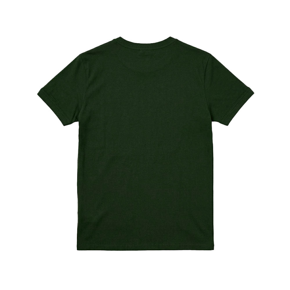 Playera Heritage Logo Slim Ringer Green