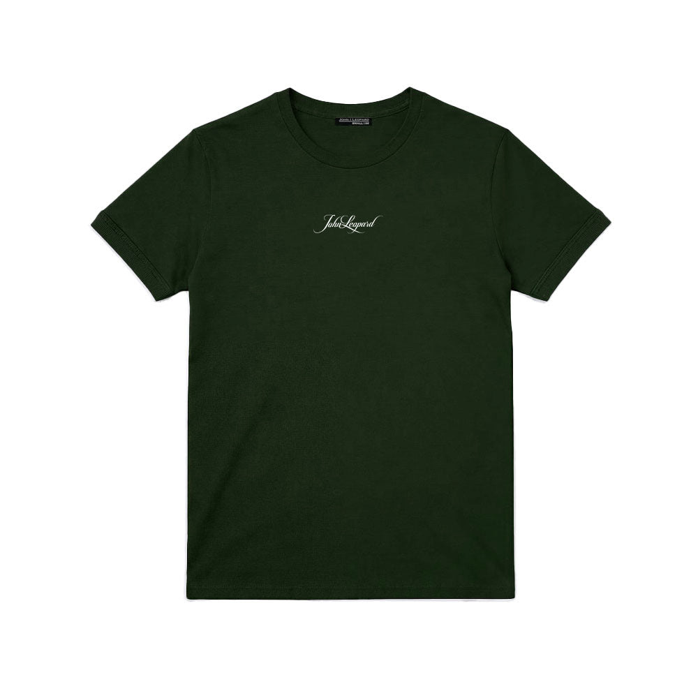 Playera Heritage Logo Slim Ringer Green