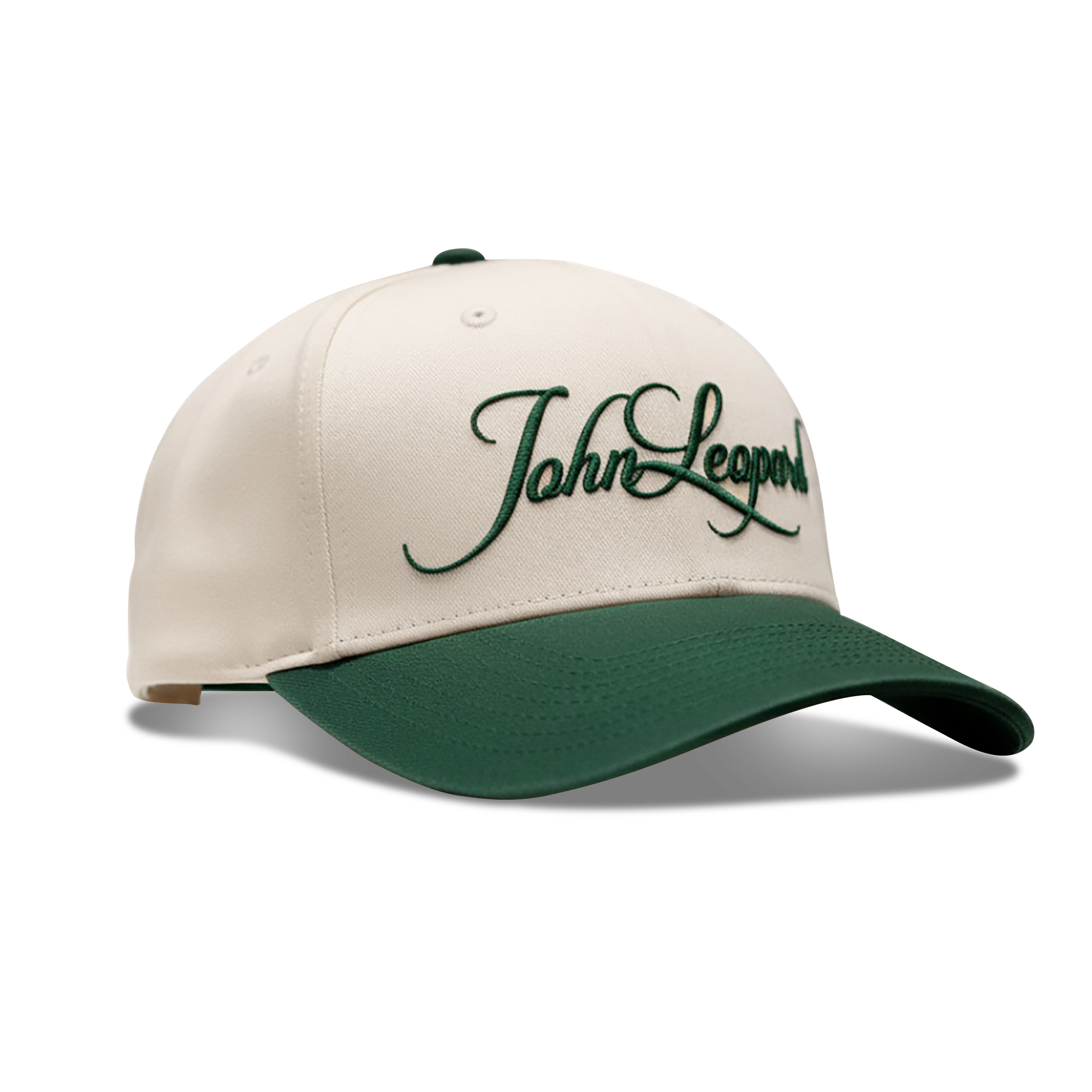 Heritage Off White Logo Forest Green Cap