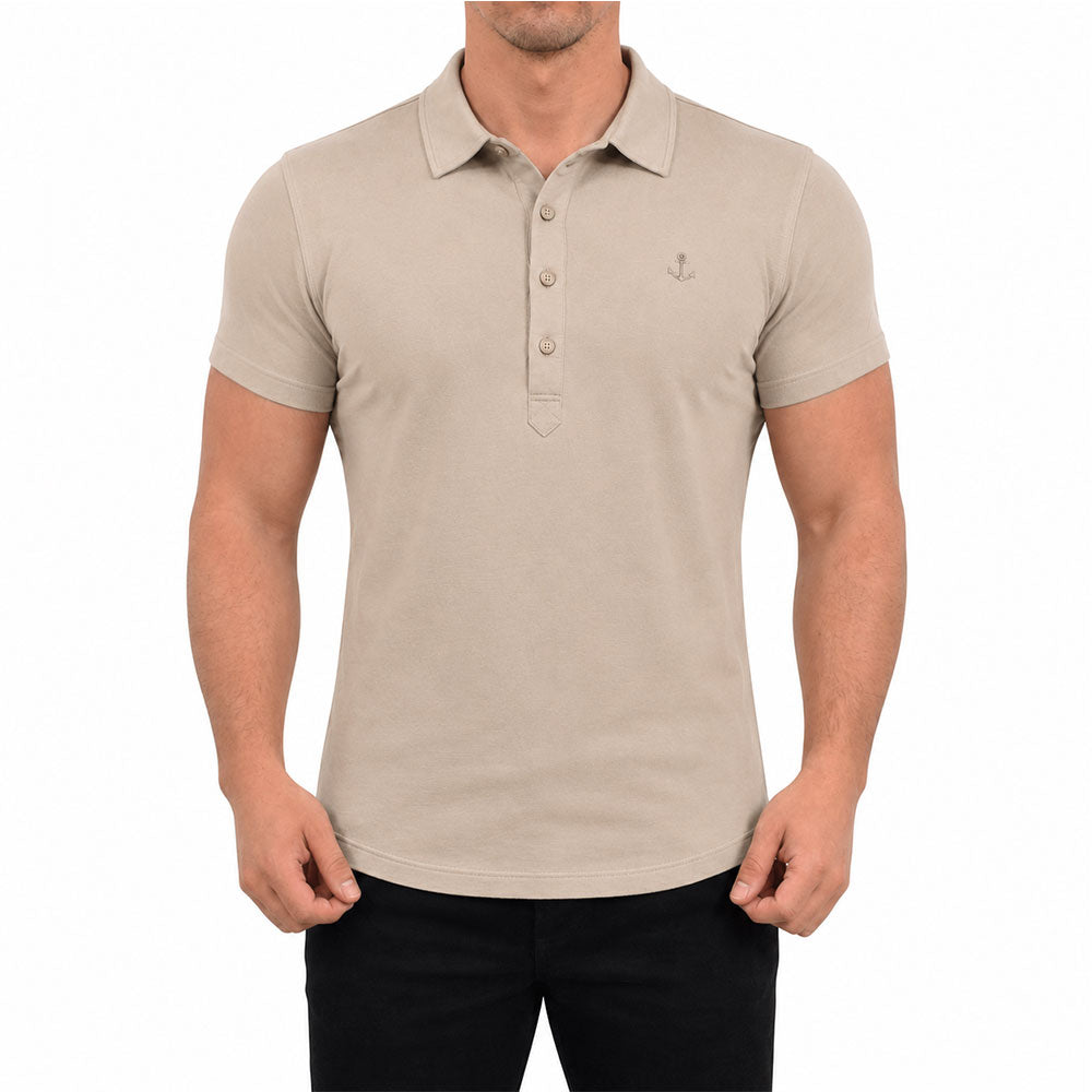 Santos Polo Manga Corta Sand