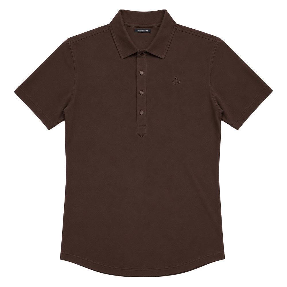 Santos Polo Manga Corta Brown