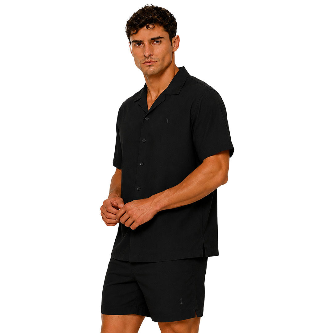 Camisa Belmond Boxy Oversized Beach Black