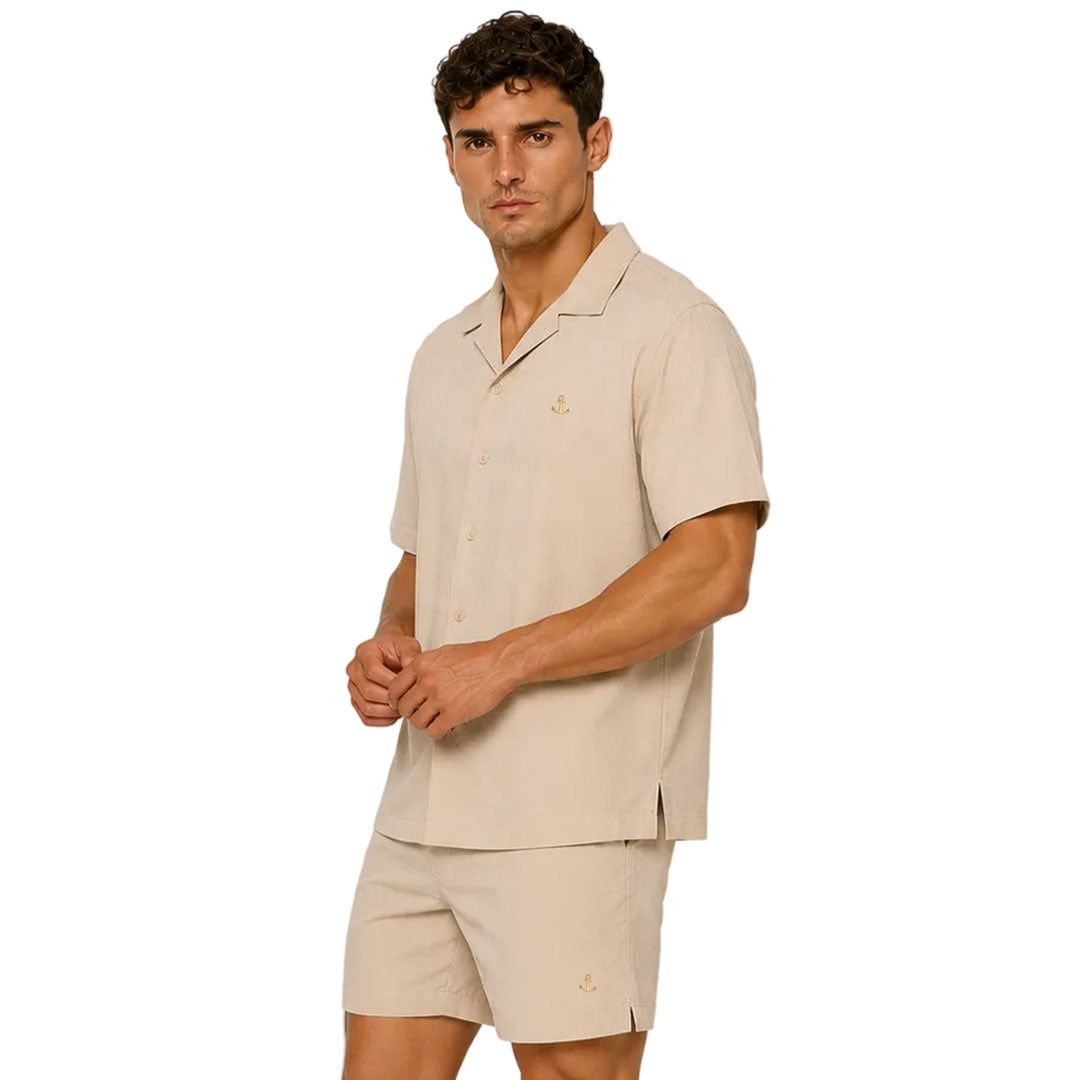Camisa Belmond Boxy Oversized Beach Sand