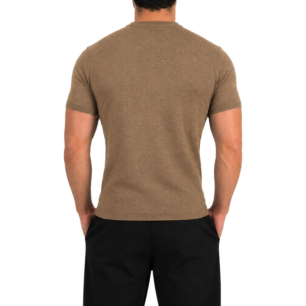 Riviera Knitted Shirt Light Copper