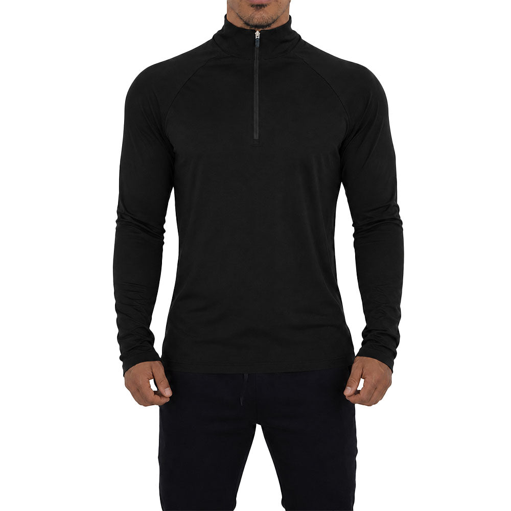Sudadera Ultra Ligera Motion Series 1/4 Zip Black