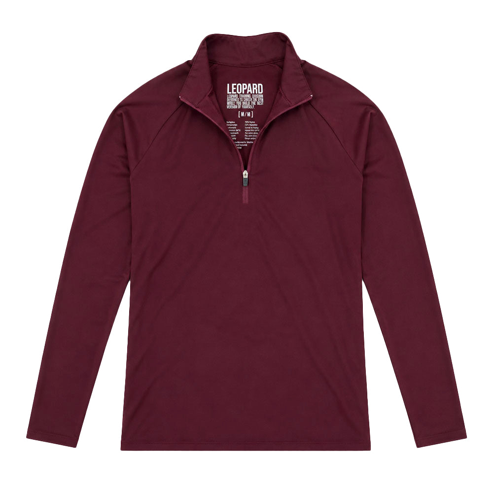 Sudadera Ultra Ligera Motion Series 1/4 Zip Burgundy
