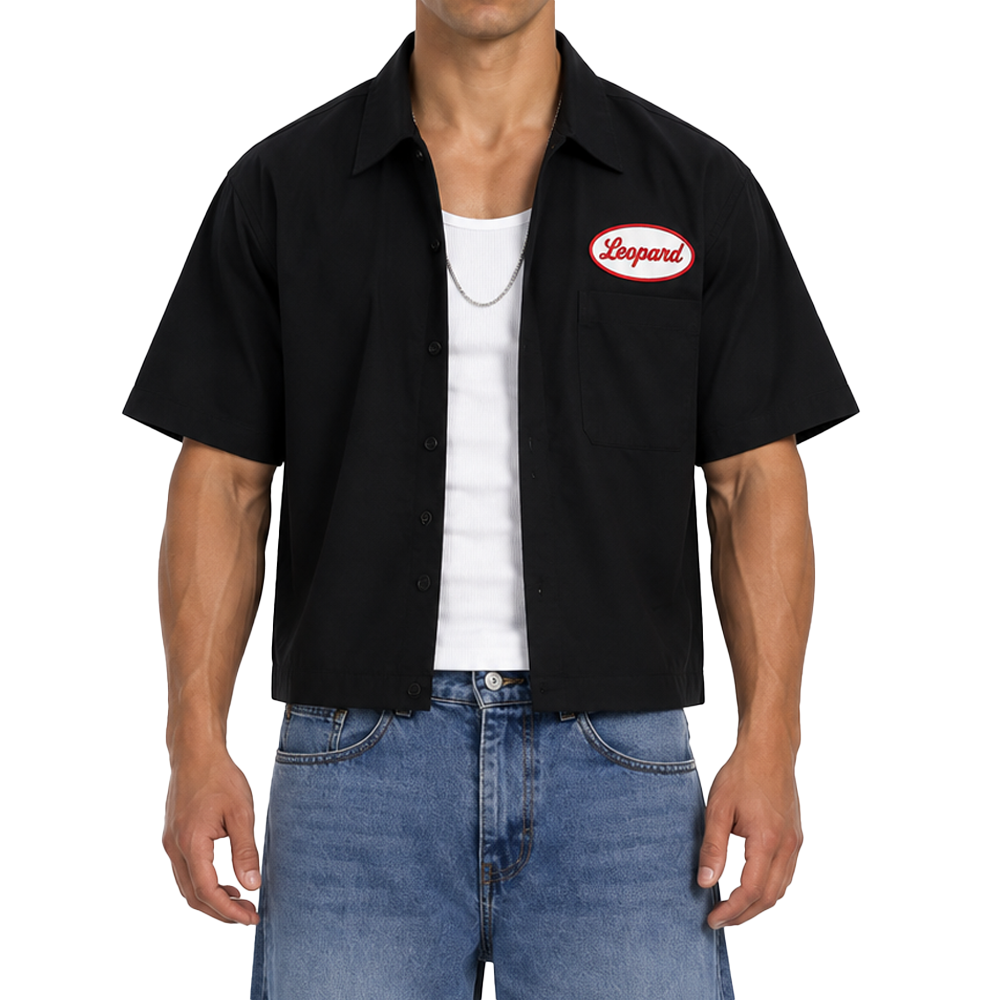 Camisa Boxy Oversized Diesel Black