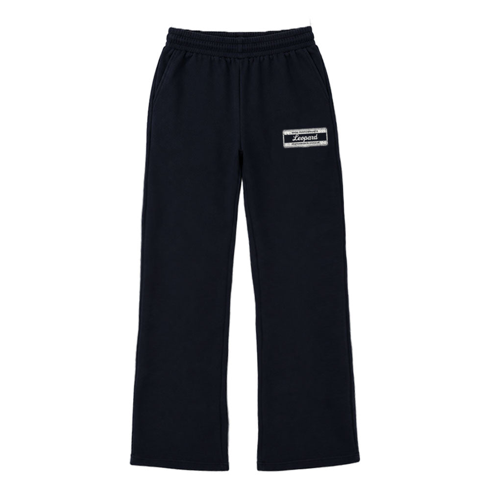 High Performance Fleece Jogger Straight Black