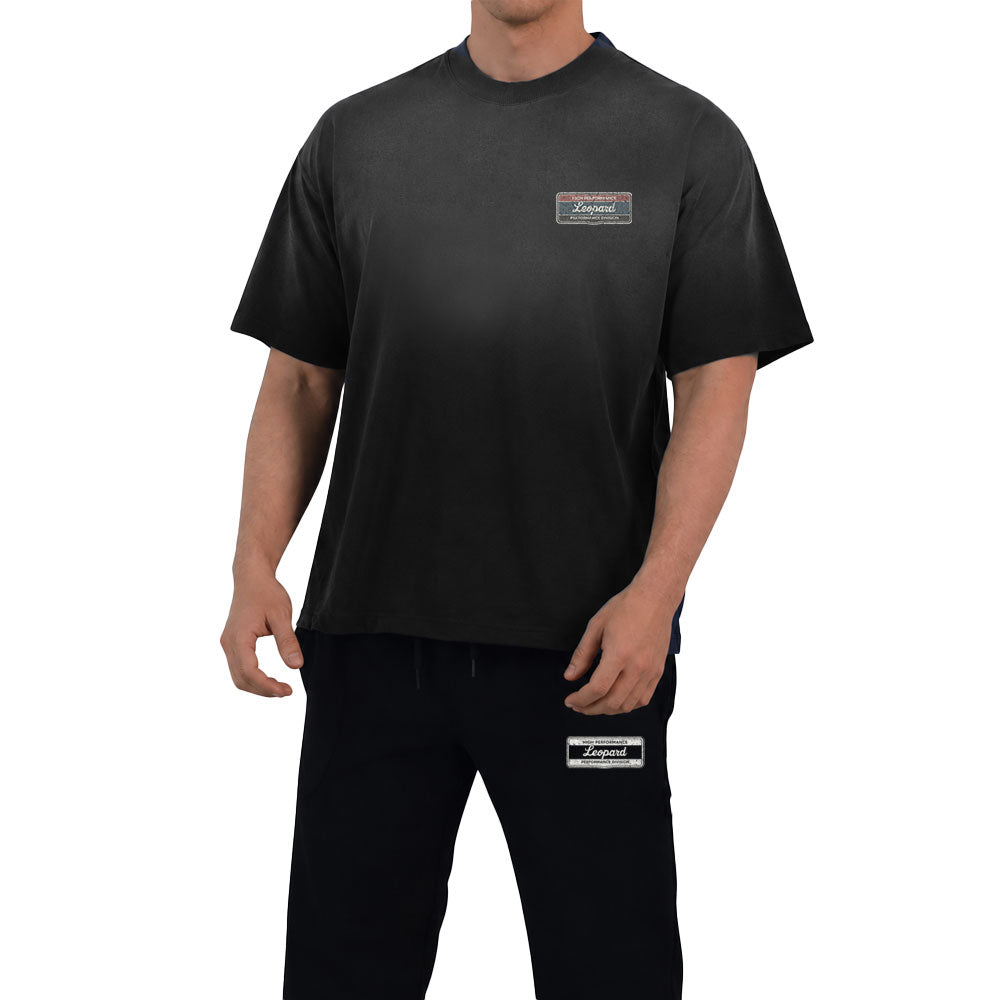 Playera Oversized High Performance Sunfade 240gr Black