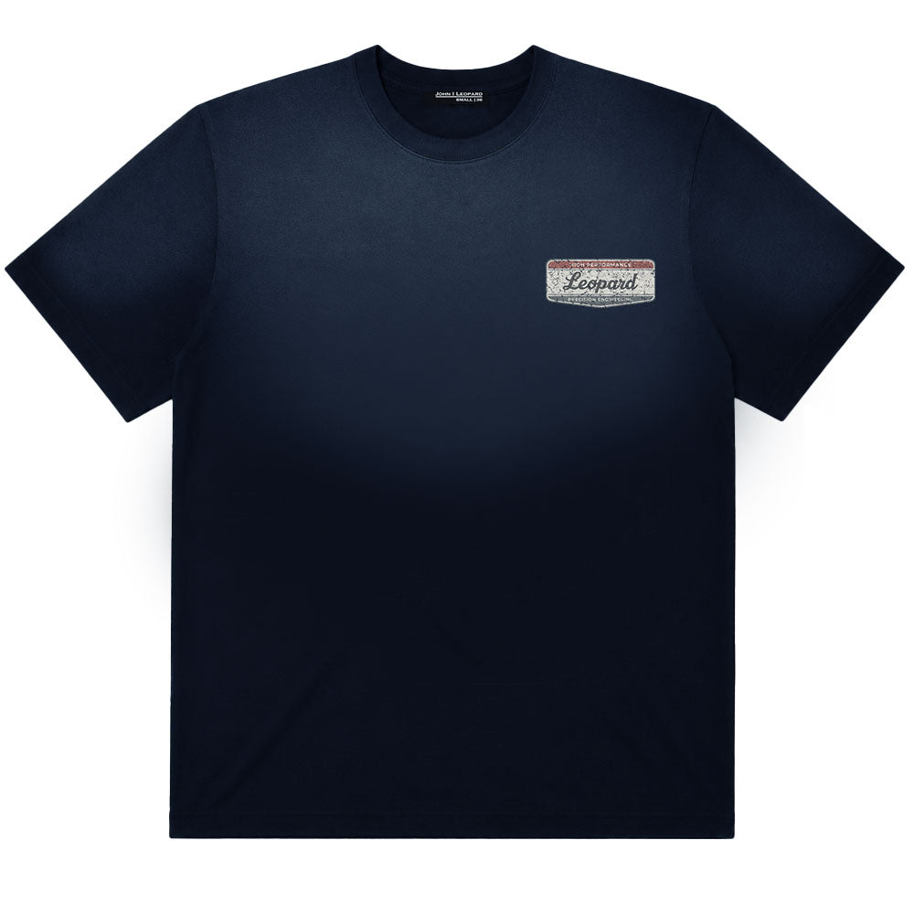 Playera Oversized High Performance Sunfade 240gr Navy